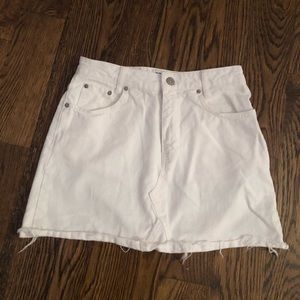 BDG white mini skirt